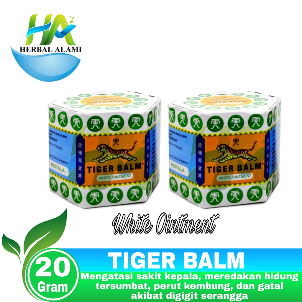 Tiger Balm White Ointment -Obat Balsem Sakit kepala,Sakit Otot,Pegal