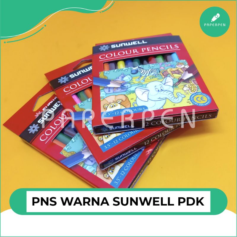 

Pensil Warna Sunwell Pendek 12W