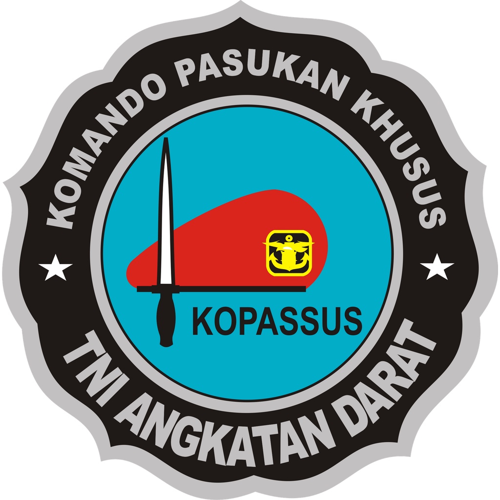 

STIKER VINYL KELUARGA BESAR KOPASSUS CUTTING KISS