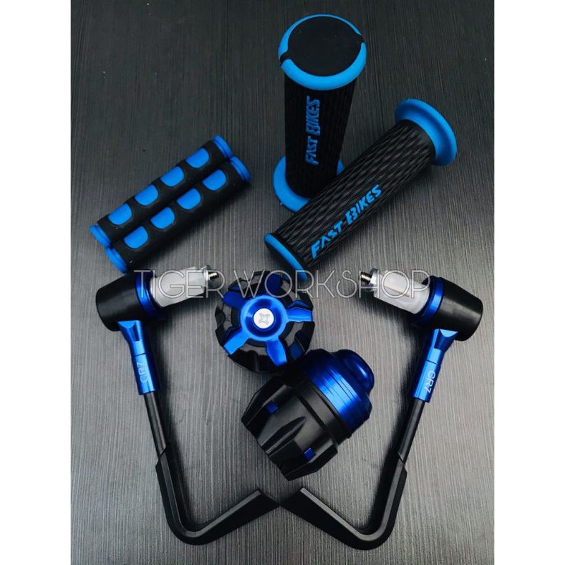 Sarung Gas Handgrip Handfat Fasbikes + Proguard Motogp + Jalu As Naga + Karet Handle Rem