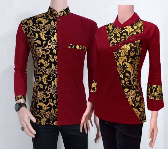 Couple Asmara/Batik set/ koko pria dan wanita S.M.L.XL.XXL