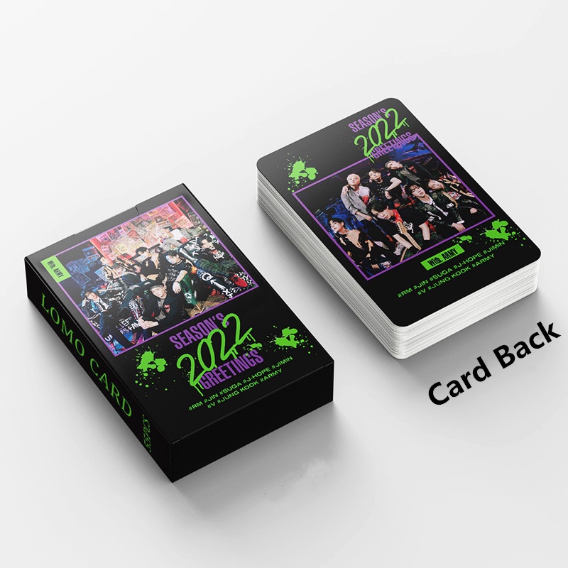 55pcs/box BTS Photocards 2022 SEASON 'S GREETINGS Album LOMO Card Postcard ((In STOCK) Kpop fan)