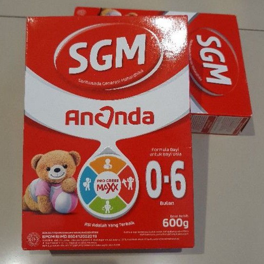 SGM Ananda Tahap 1 susu 0-6 bulan susu anak bayi 600gr