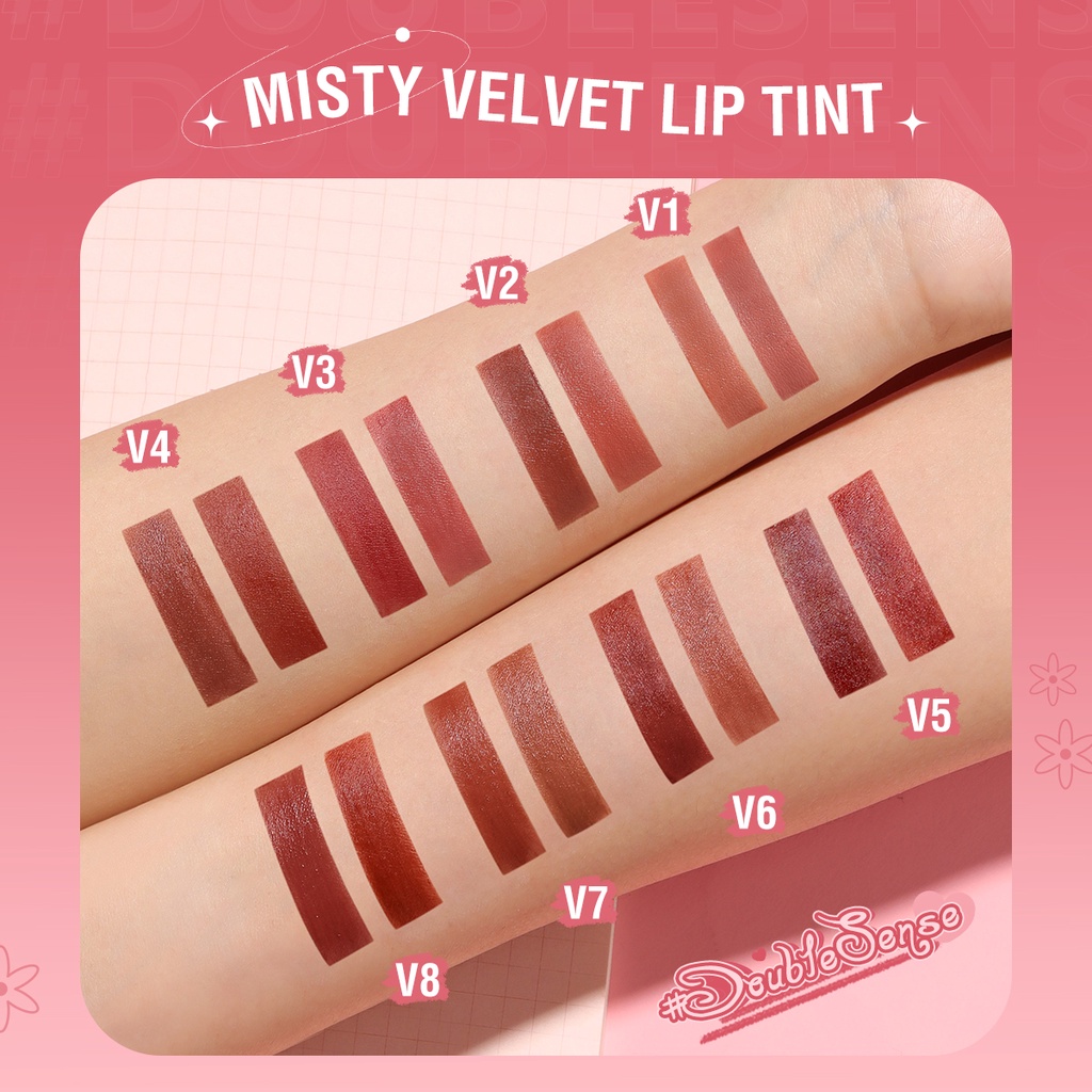 [ORI BPOM] PINKFLASH Duo Lip Gloss Lipstik Ombre DoubleSense 2 IN 1 Dual-ended Lipstick ombrelips Liquid Matte lipstik Velvet Tint Lightweight High Pigment Lasting PF-L13