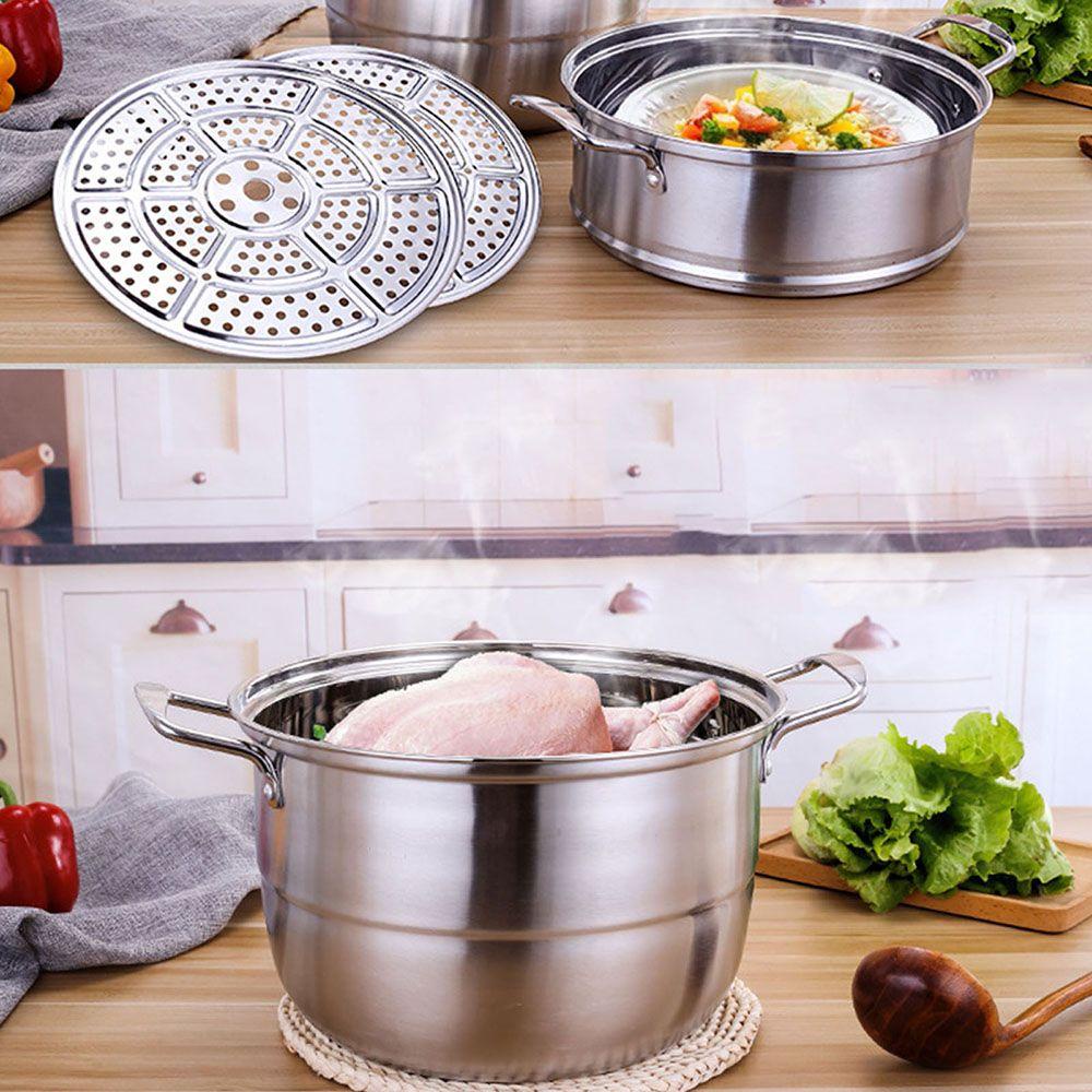 Rak Steamer Nanas Multifungsi Stainless Steel Tray Stand Pot Steaming