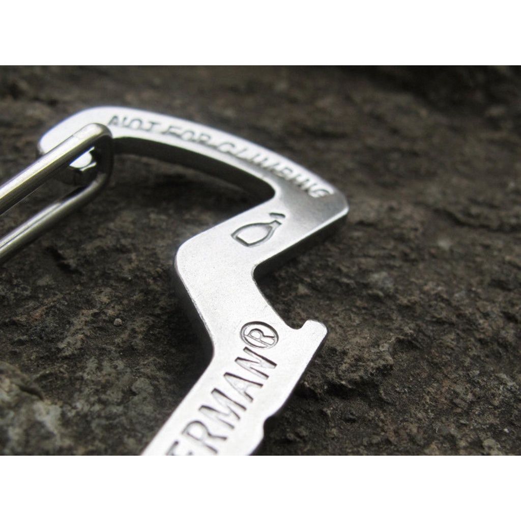 Versatile EDC Carabiner Stainless Steel with Bottle Opener