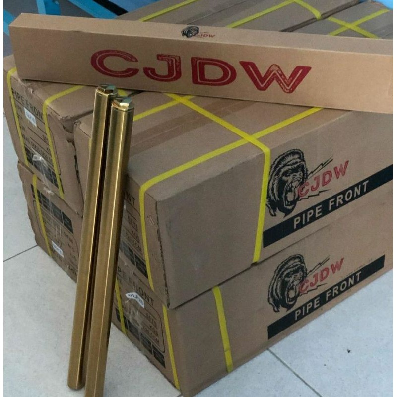 As Skok Shock Sok Depan Ukuran 31 Mm Gold Emas GL Tiger Megapro CJDW