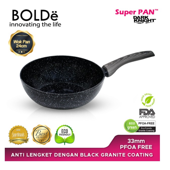 BOLDe Super Pan Wok 24 cm Black