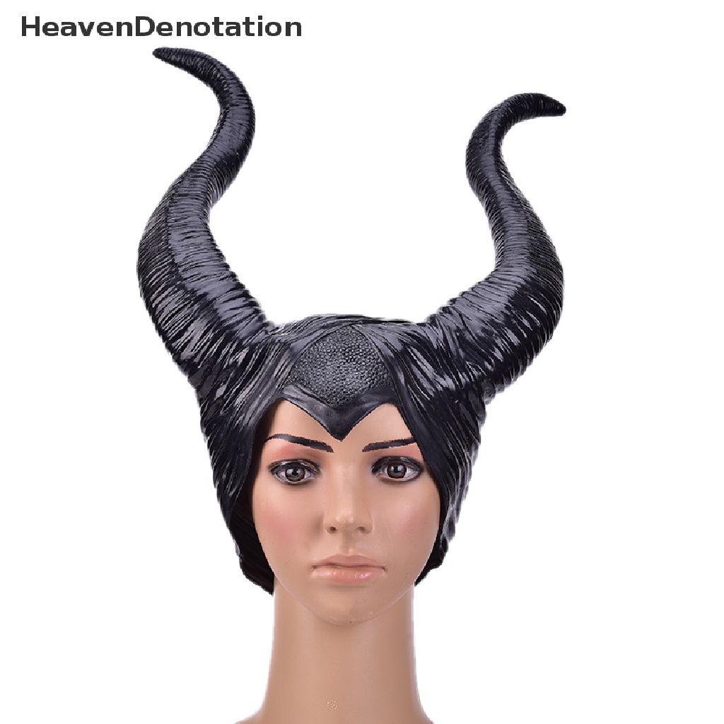 Topi Desain Tanduk Maleficent Evil Queen Untuk Kostum Cosplay Halloween