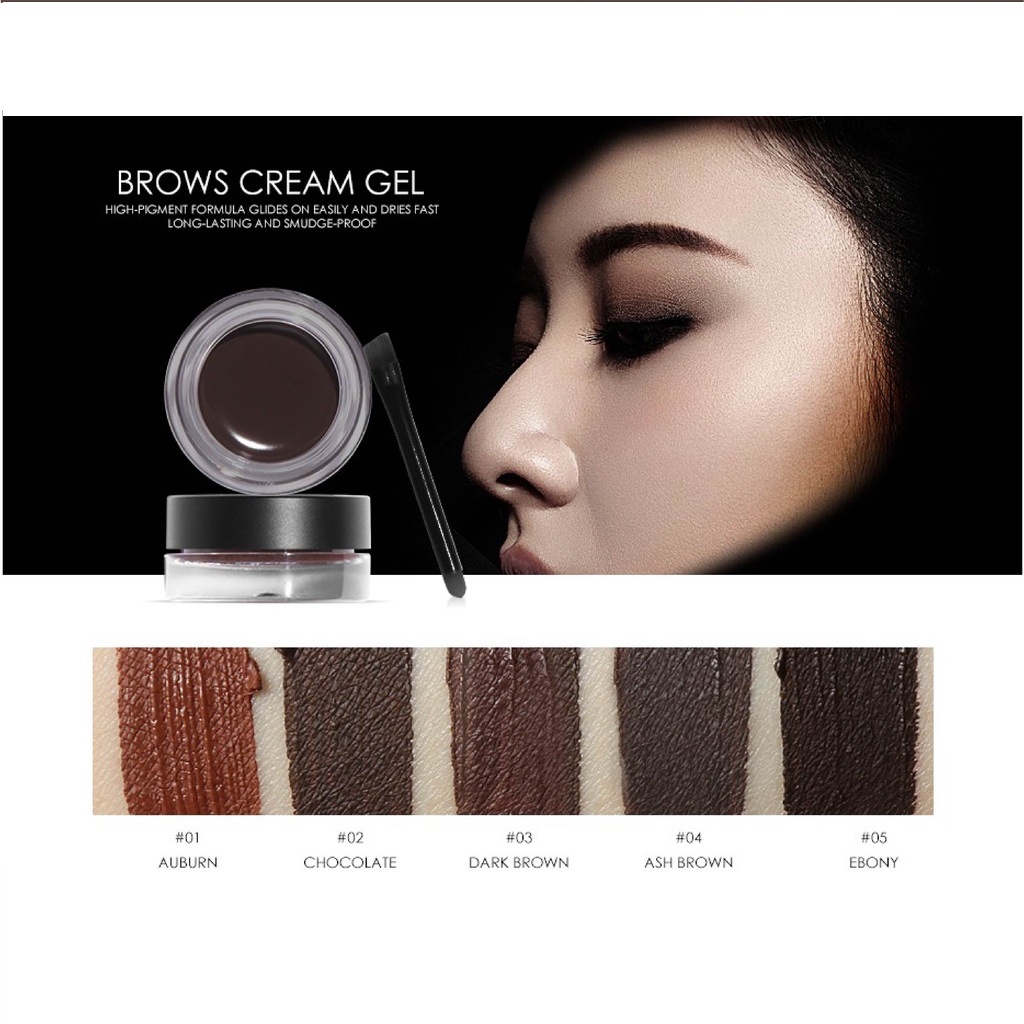 FOCALLURE Brows Gel Cream FA23 Eyebrow Cream Eyebrow Gel Waterproof Long Lasting BPOM (VIC)