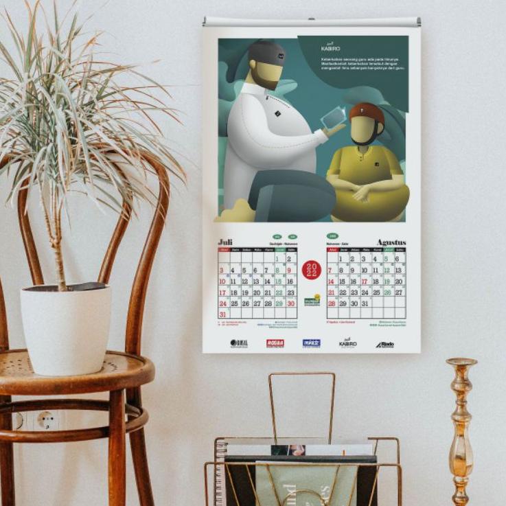 

[KODE YKF] Kalender Dinding Islami by Rosal 2022 Masehi/1443 Hijriah kalendar jadwal puasa ayamul bidh hijriyah