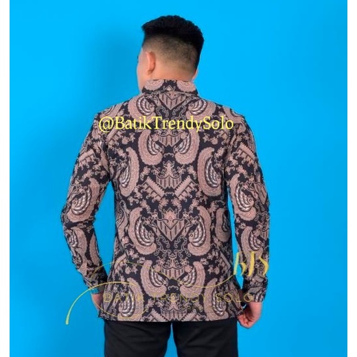 Hem  Kemeja Baju Batik Pria Cowok Laki Laki Slimfit Full Lapis Furing Lengan Panjang Lengan Pendek Original Asli Batik Jumanta Solo Laweyan Size S M L Xl XXL Bahan Katun Premium  121