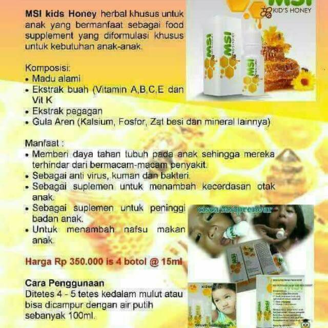 

Kid's honey (madu untuk anak)