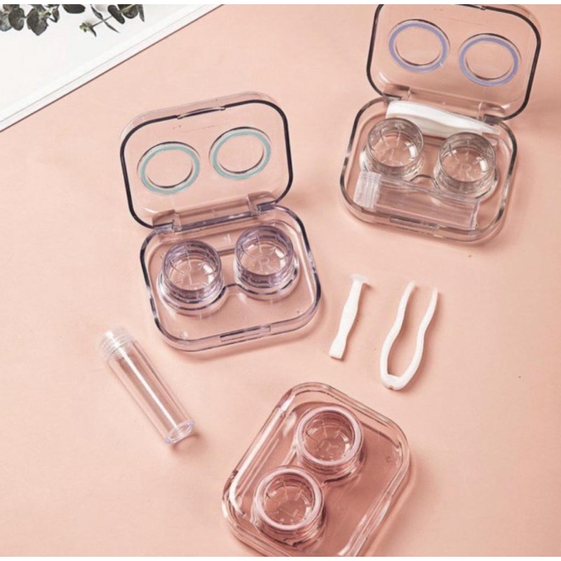 travel kit mini acrylic akrilik tempat softlens