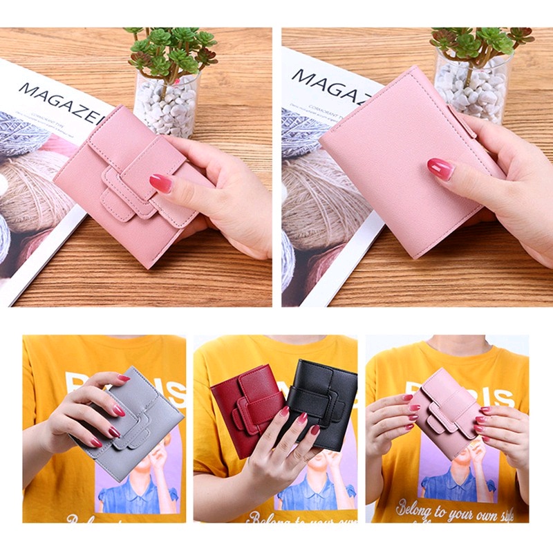 Dompet Lipat Wanita BS11 Dompet Wanita Mini Pendek Kecil Cantik Tanpa Tali ACC