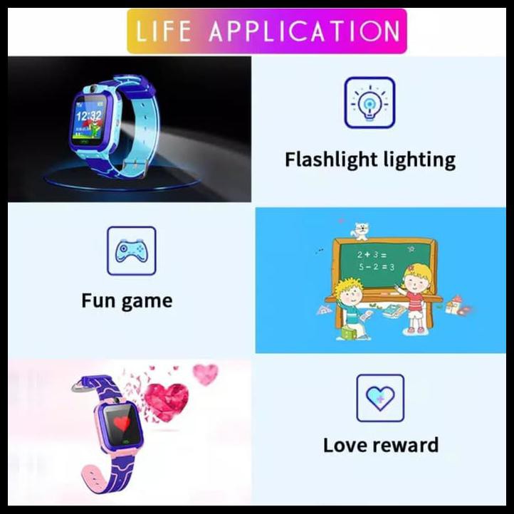 Kualitas Terbaik Jam Tangan Smart Watch / Smartphone / Jam Tangan Anak Smartwatch - Biru Langsung