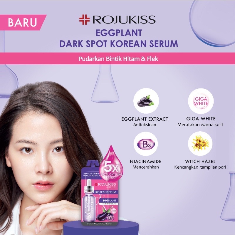 ROJUKISS Korean Serum Sachet 8ml ALL VARIANT  [Orange C+ Brightening | Eggplant Darkspot | Jeju Lotus Pinkish Bright | Tea Tree Bija Pro Acne Serum] Rojukiss serum Rojukis