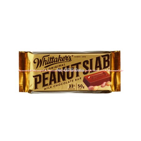 Whittaker's Peanut Slab Isi 3 Pcs Coklat Kacang Witakers Whittakers Chocolate Slabs Peanuts Coklat Cemilan Snack