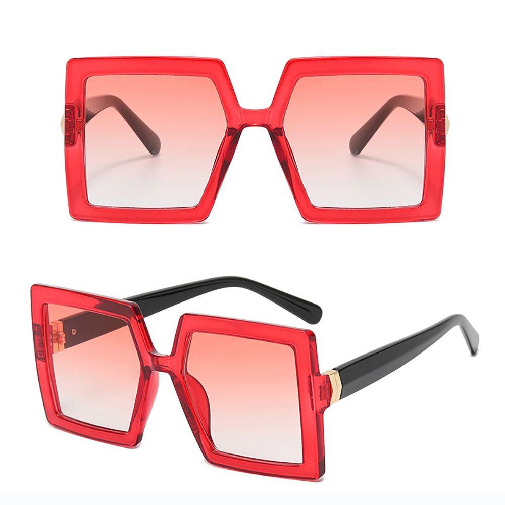 [Elegan] Square Sunglasses Kacamata Anti Radiasi Kaca Mata Anti Radiasi Untuk Wanita Frame Besar Perlindungan Kacamata Korea Anti Radiasi Kaca Kacamata Wanita Kacamata