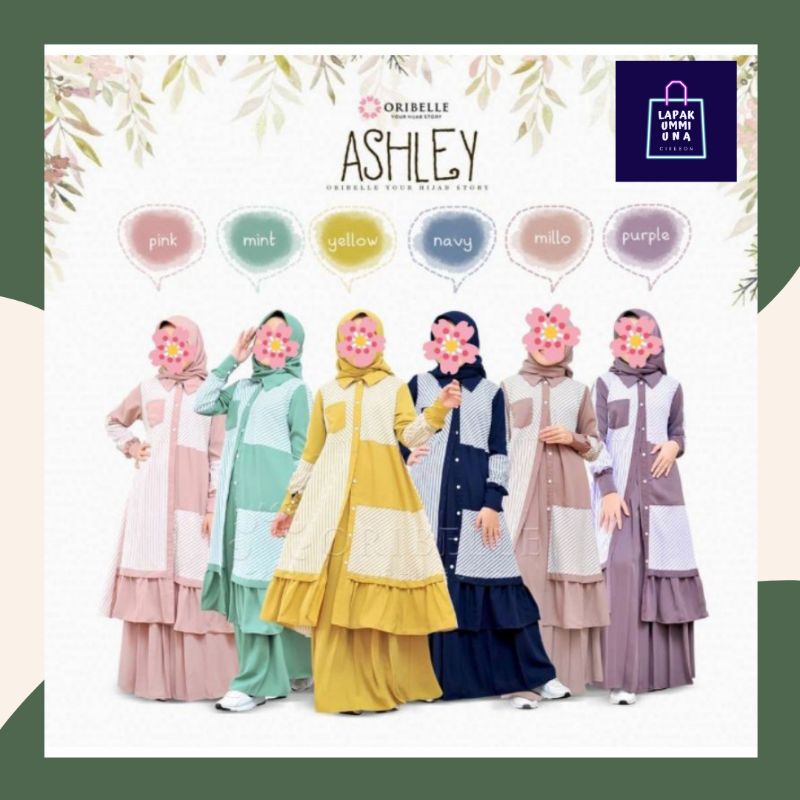 Oribelle Kids ASHLEY Set Tunik, Rok, Kerudung Anak