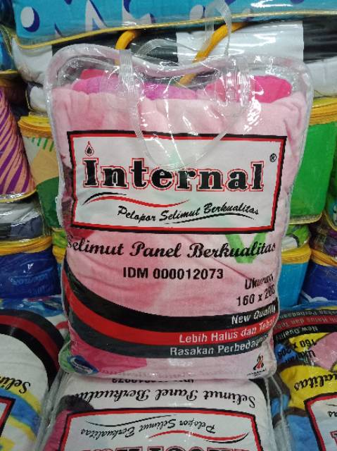 Selimut Internal Bulu Ukuran 160x200 cm Original Baru Kualitas Premium -By Internal Grup