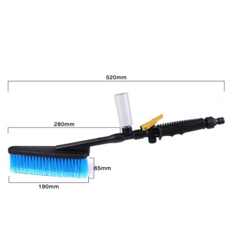 Sikat Cuci Mobil Set Semprot Otomatis Alat Cuci Steam Portable Car Wash Brush 3 in 1