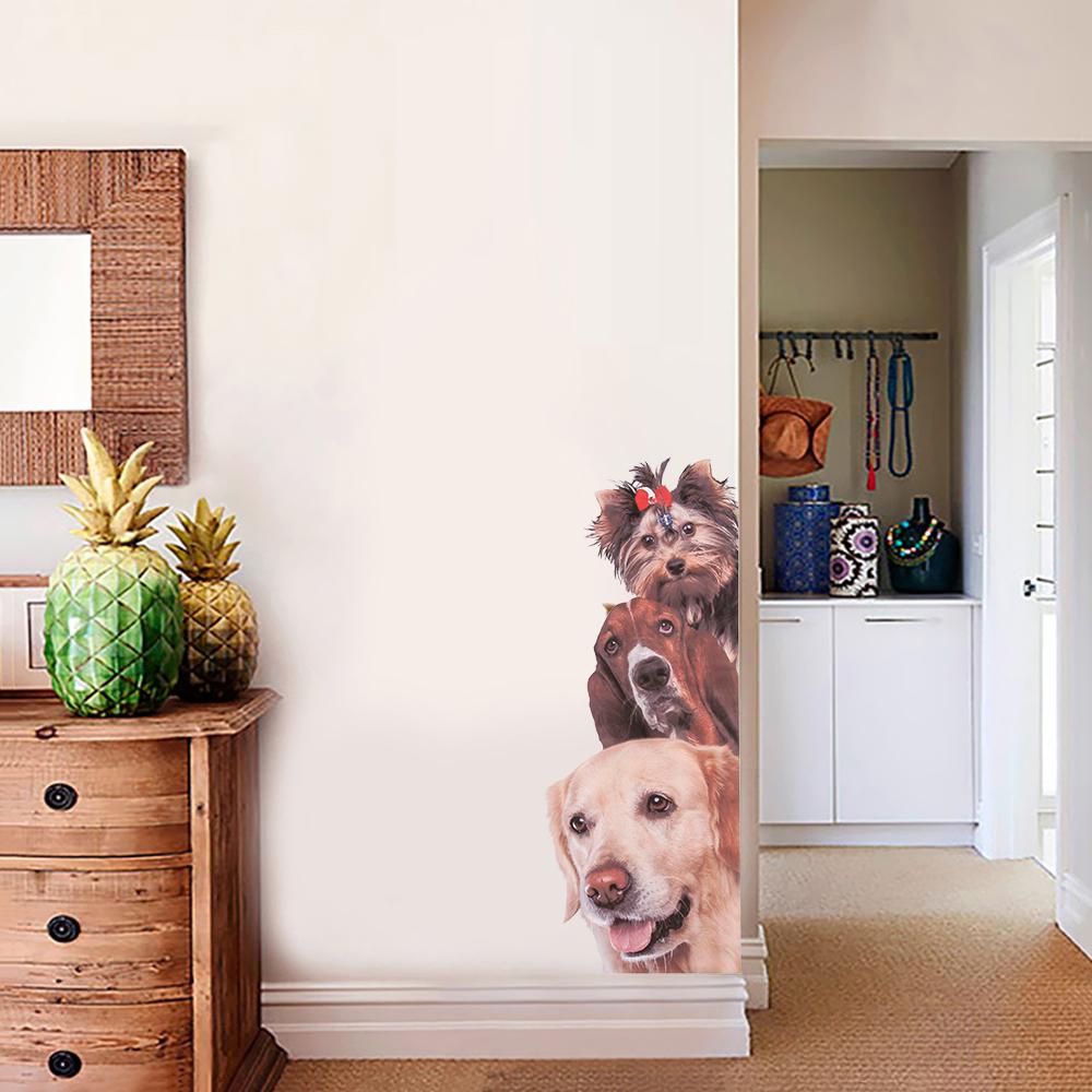 Populer 1PCS Stiker Dinding Kucing Wall Art Dekorasi Pintu Kulkas Hiasan Wallpaper