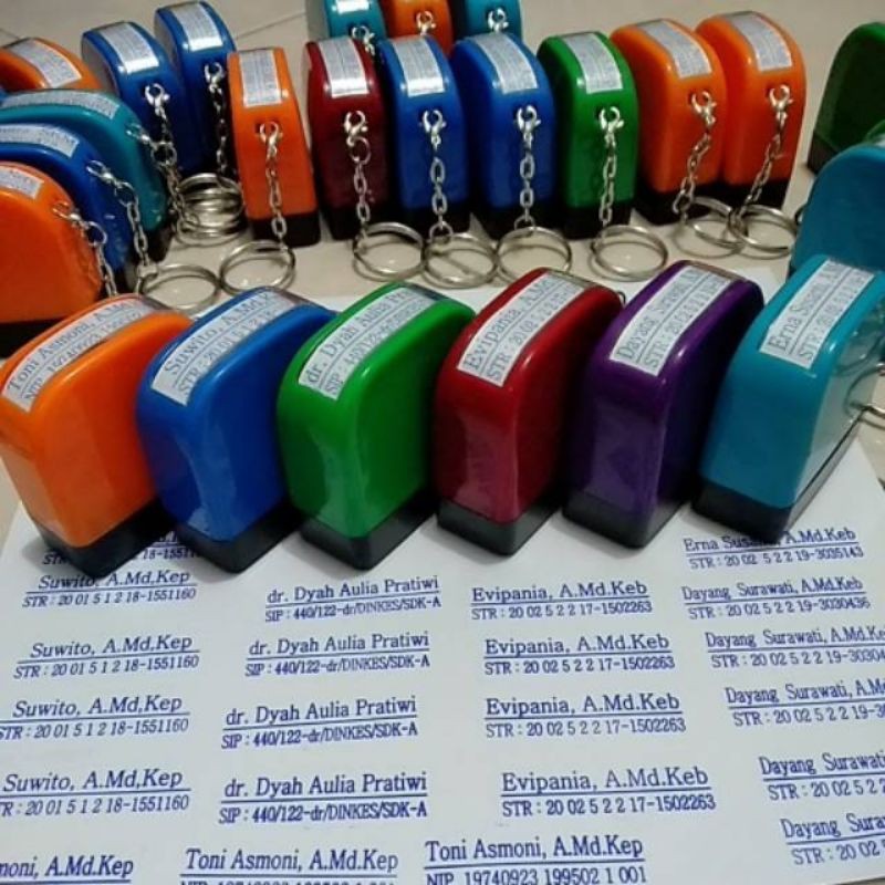 STEMPEL NAMA BIDAN, STEMPEL 30X10MM STEMPEL FLASH DOKTER, APOTEKER, JABATAN, NO HP. CUSTOM STEMPEL TOKO PRIBADI BEBAS COSTUM