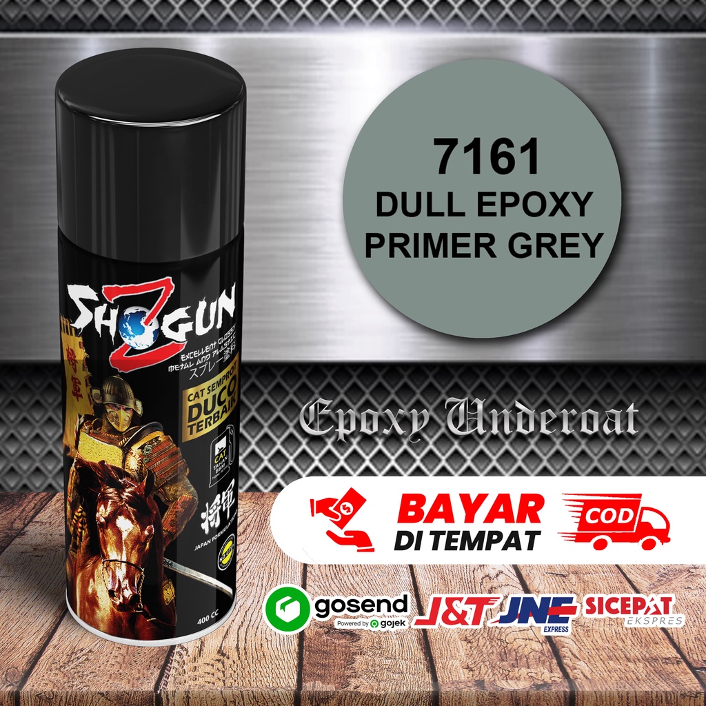 

Cat Semprot Shogun Z Dull Epoxy Primer Grey 7161 - Cat Epoksi Poksi Poxy Warna Dasar Abu - Abu