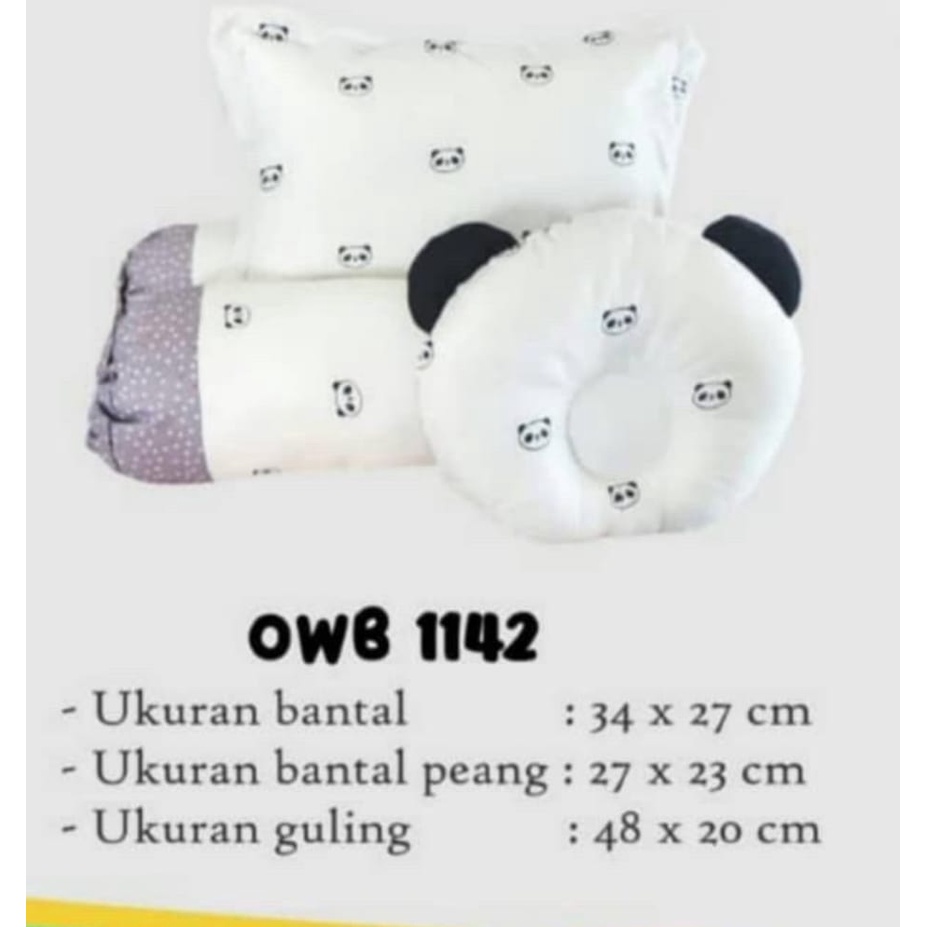 SALE Omiland Bantal Guling Set Peang Series Panda OWB1142