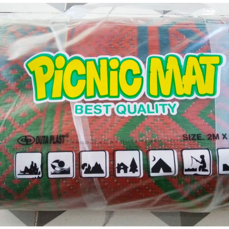 Tikar Plastik Picnic Mat Alas Lantai Karpet Foldable 2Mx3M