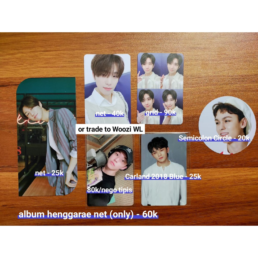 Seventeen Henggarae (NET) Semicolon Inserts/ Printilan - Album Only Grid Joshua The8 BM Dino PC