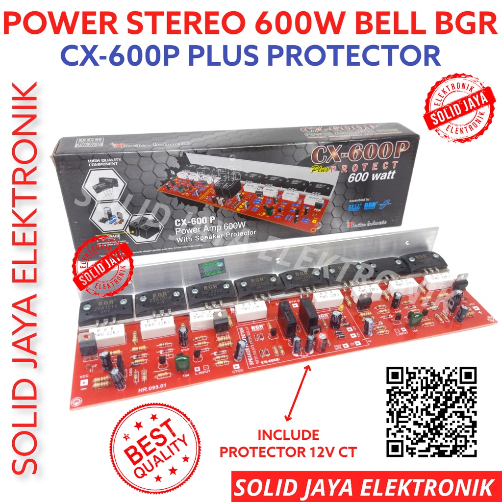 KIT POWER OCL STEREO 600W CX600P PLUS PROTEKTOR PROTEK CX600 P CX-600P CX 600P AMPLIFIER AMPLI STERE