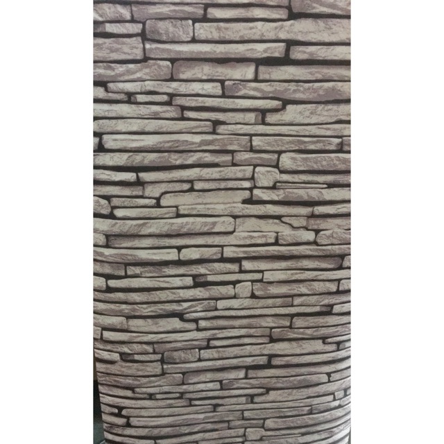 Wallpaper dinding  motif batu bata