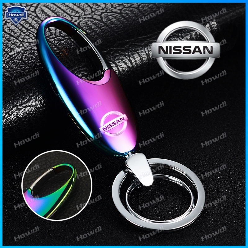 Gantungan Kunci Bentuk Waterdrop Bahan Stainless steel Dengan logo Untuk Nissan