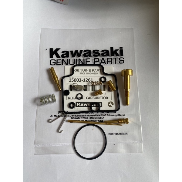 Repairkit Reparkit Repair Kit Set Komplit Karburator Carburetor Kawasaki Ninja 150 R S SS 2 Tak/PWL Karburator KEIHIN Gratis Emblem Kawasaki Ninja Original-1