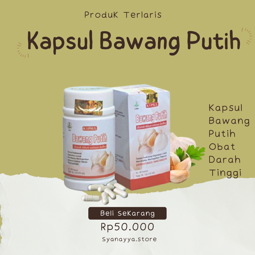Kapsul Ekstrak Bawang Putih Tazakka