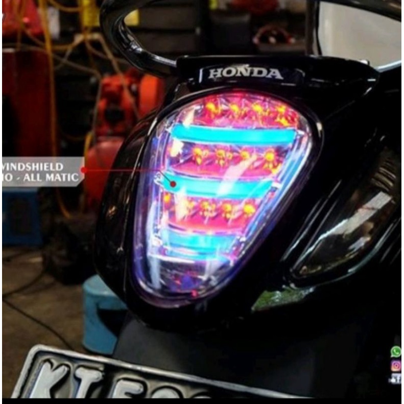 Lampu stoplamp led scoopy fi jpa 2013 _2016