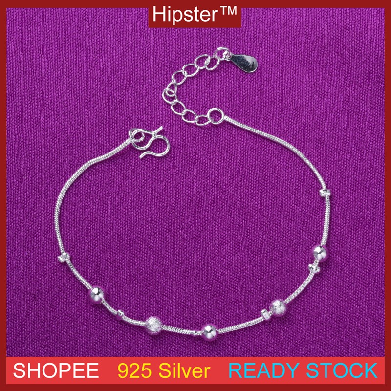 Fashion Aksesoris S925 Sterling Silver Bracelet Bead Modeling Desain Kepribadian Sederhana