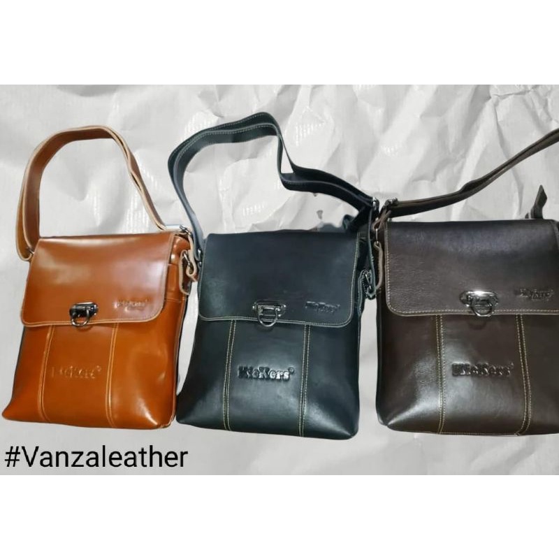 TAS SELEMPANG KULIT PRIA ( 100% ORIGINAL KULIT SAPI )