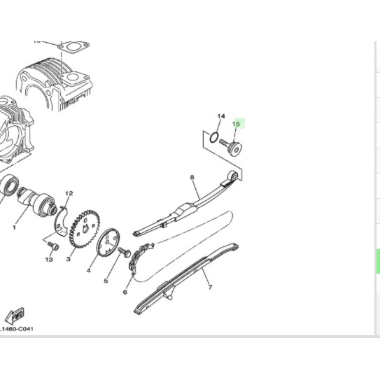 BAUT KARET LIDAH BUSUR TENSIONER MIO LAMA SPORTY SMILE SOUL FINO KARBU NOUVO Z ORIGINAL YGP