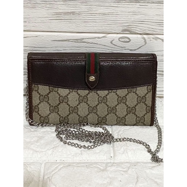 PRELOVED VINTAGE GUCCI OPHIDIA WALLET ON CHAIN WOC 100% AUTHENTIC