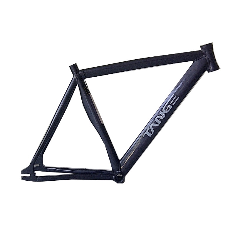 TANGE Frame Only Size 52 cm . Fixie . TANPA FORK . Warna Abu Tua (Dark Grey) . C-T 52 cm . ORIGINAL