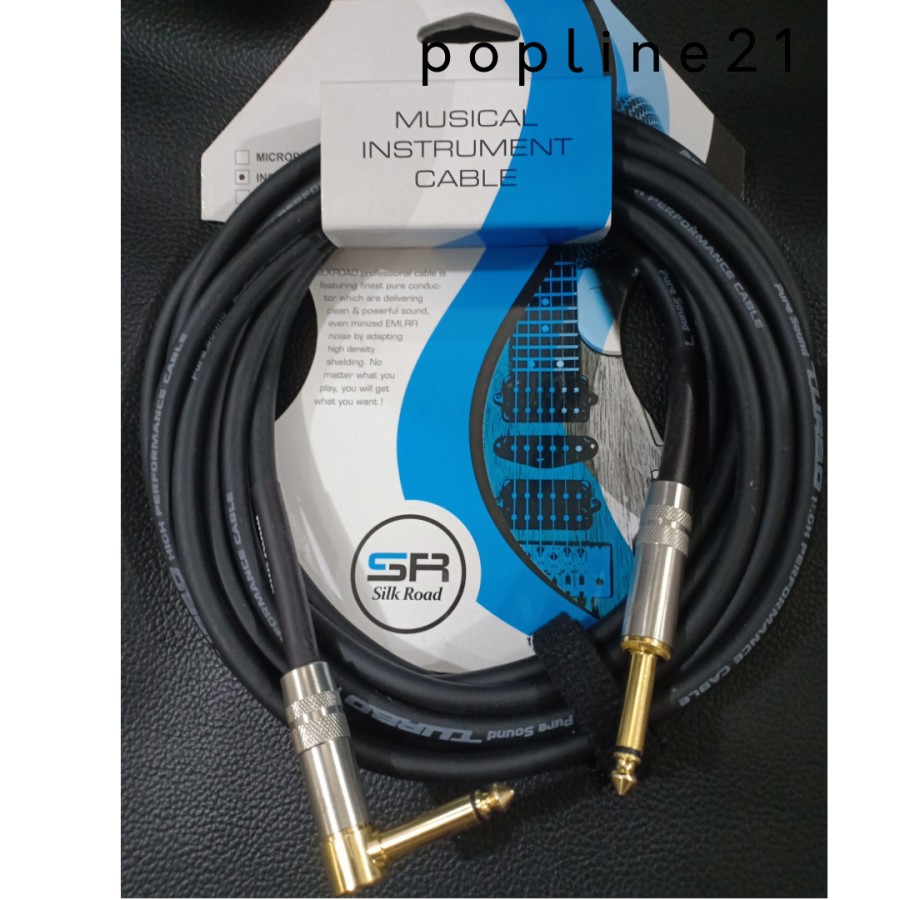 Kabel Jack Gitar SILK ROAD TRG-5L / Cable Guitar SILKROAD 5M