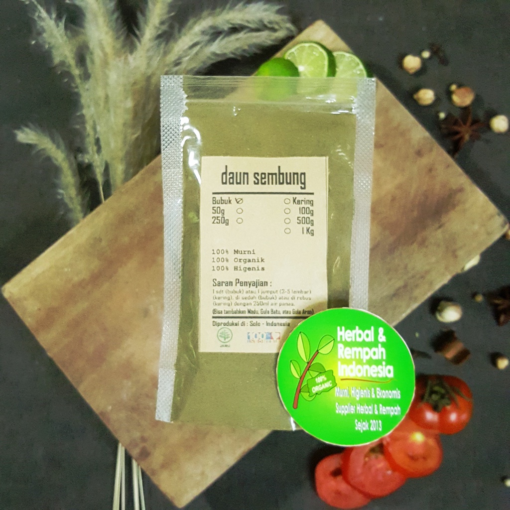 

Daun Sembung Bubuk - 50 GR / REMPAH / JSR / 100% MURNI