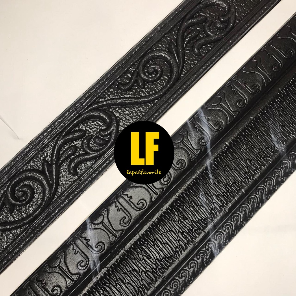 AA Wallpaper List Hitam Foam 3D Wallborder Foam 3D Stiker Dinding