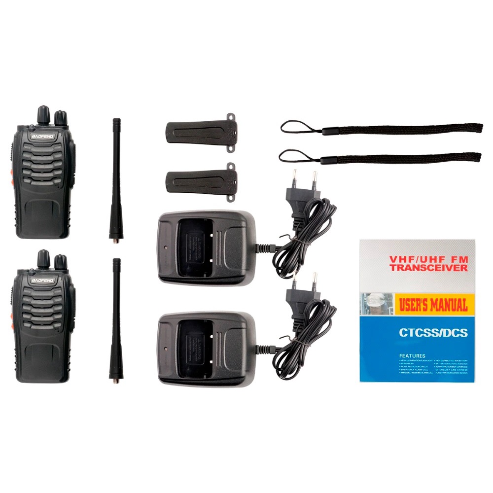 BAOFENG BF-888s - Single UHF Radio Walkie Talkie - Set Isi 2pcs