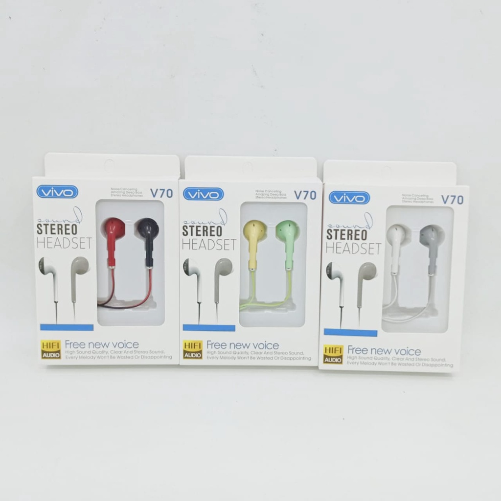 Samsung VIVO SK-V70/V80 Headset With Mic Kualitas Premium Earphone Mega Bass