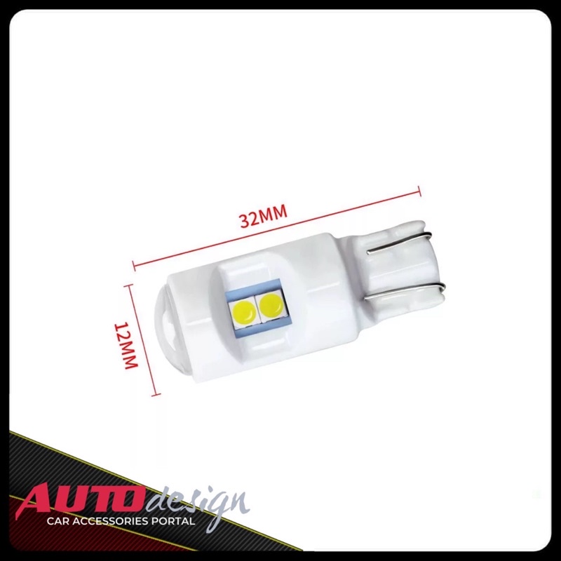 Lampu Led T10 W5W Mobil Motor Chip 3030 - 6 Mata Lensa Cembung Ceramic Super Bright