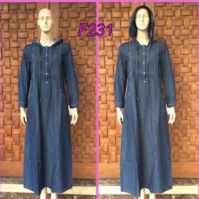 Obral Gamis Denim Le Couture .